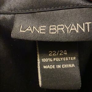 Shiny Black Blouse by Lane Bryant